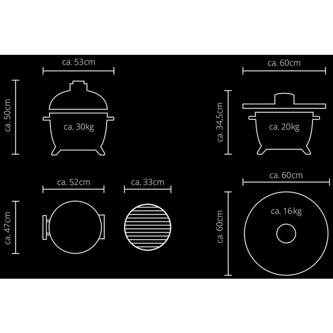 Monolith ICON Kamado BBQ | Afneembare Deksel & Fire Plate Ready