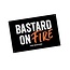 The Bastard kamado’s en BSTRD Man Cave Plate Bastard on fire