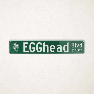 Big Green Egg Egghead Straatnaam bord