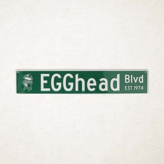 Big Green Egg Egghead Straatnaam bord