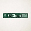 Big Green Egg Egghead Straatnaam bord