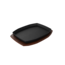The Bastard Sizzling Plate met Houten Onderzetter