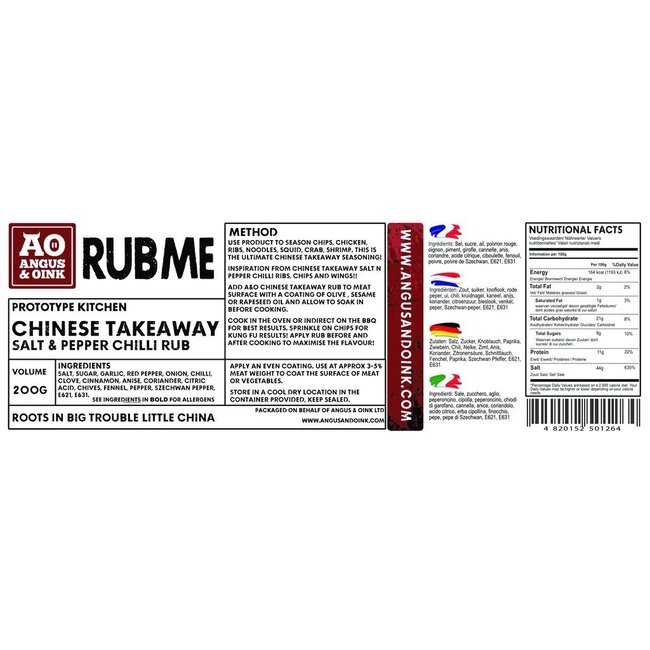 Angus and Oink Chinese takeway 200 gr