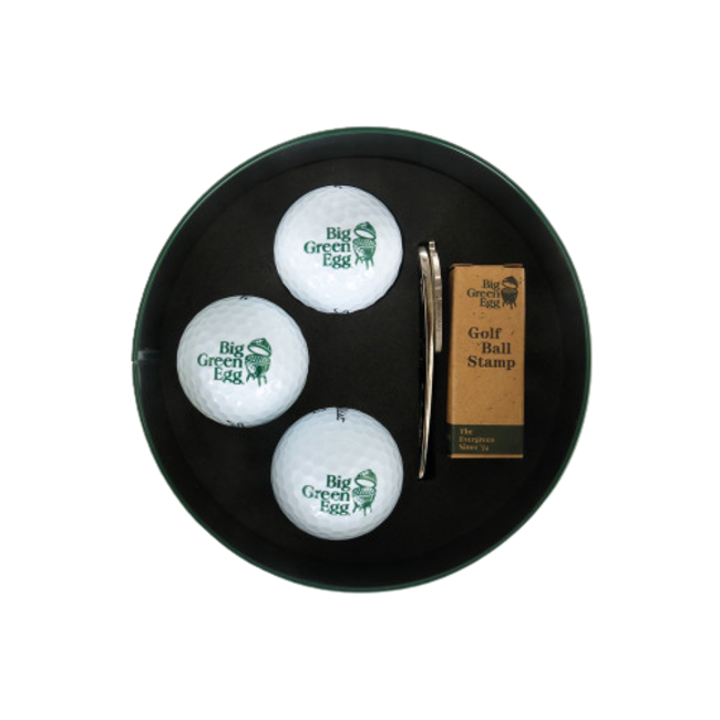 Big Green Egg  Golf Giftbox (pitchfork, Bal marker, stempel en 3 golfballen)