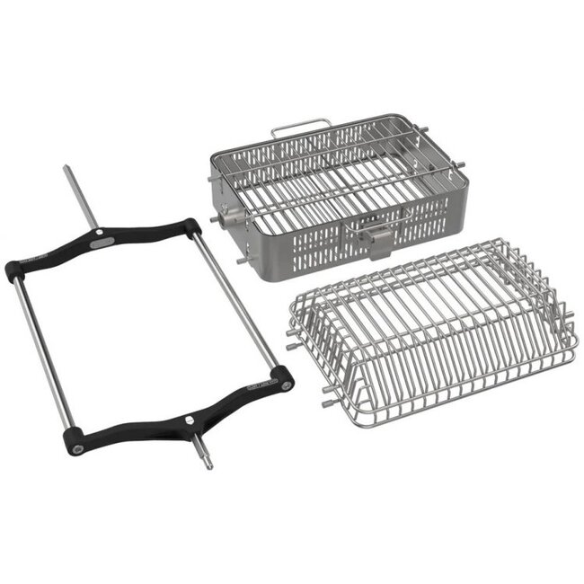 Kamado Joe JoeTisserie Basket Set Spit Mand