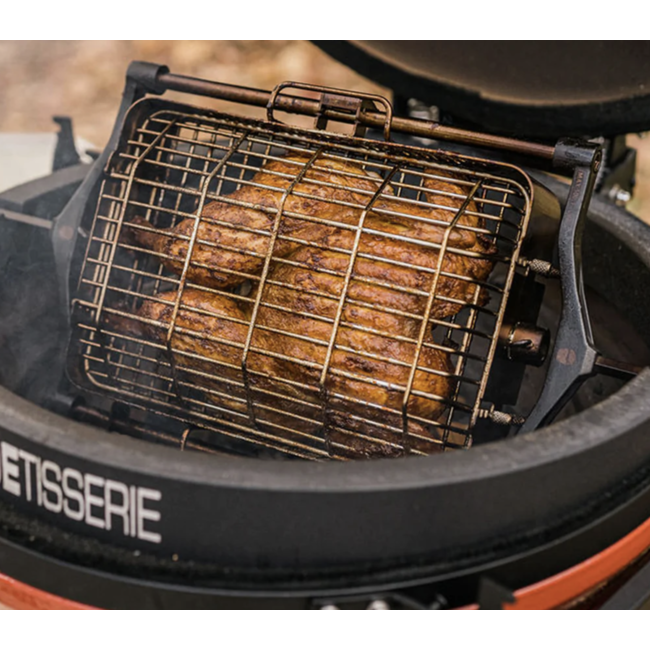 Kamado Joe JoeTisserie Basket Set Spit Mand