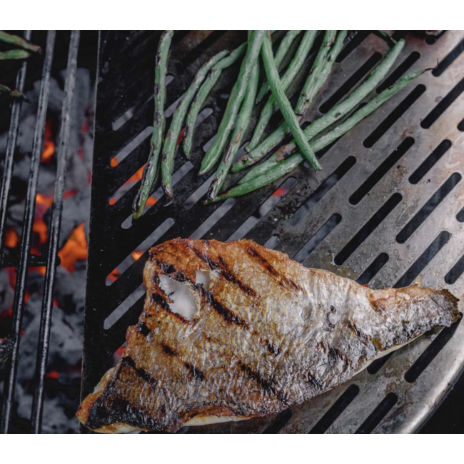 Kamado Joe Halfrond Lasergesneden RVS Rooster | Classic & Big Joe