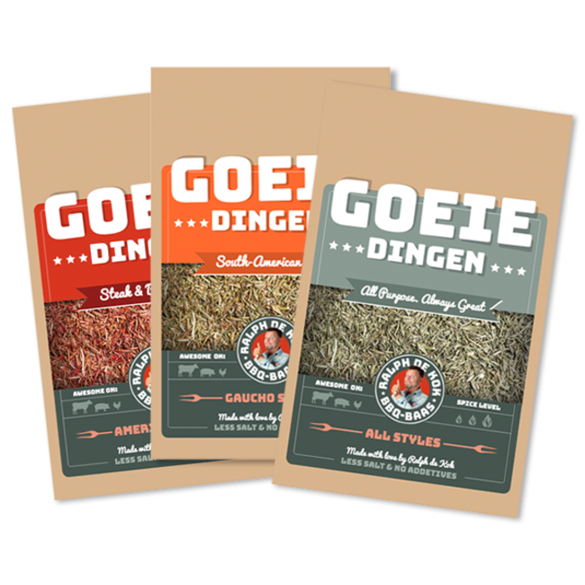 Goeie dingen Cadeau BBQ trio rub van Ralph de Kok