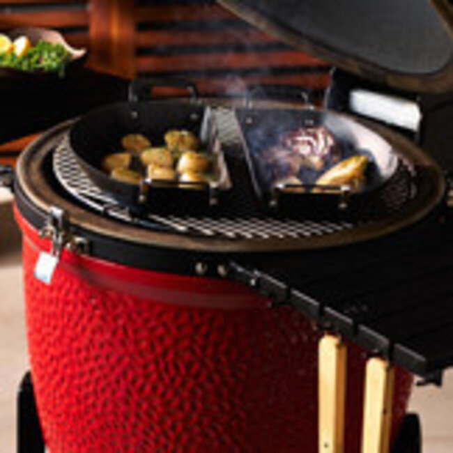 Kamado Joe Halve-maan-pannenset-koolstofstaal