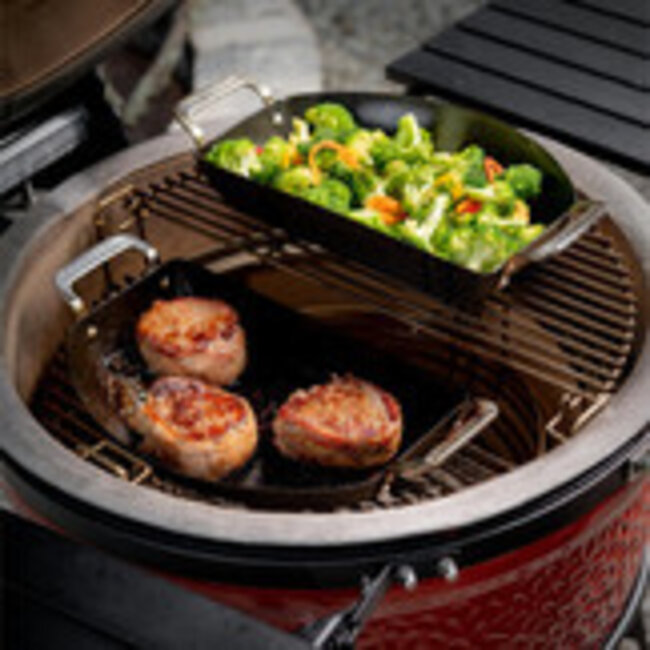 Kamado Joe Halve-maan-pannenset-koolstofstaal