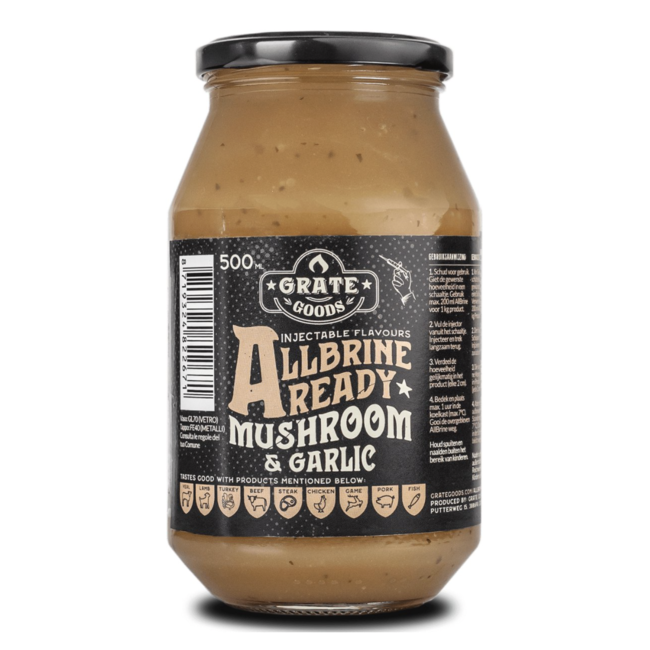 Grate Goods AllBrine Ready Aromatic Mushroom & Garlic 500ml
