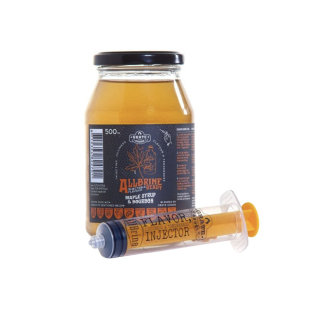 Grate Goods AllBrine Ready Mapple syrup en Bourbon