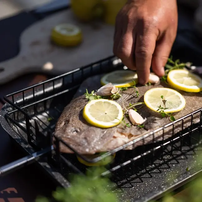 Big Green Egg Flat basket, platte mand rotisserie