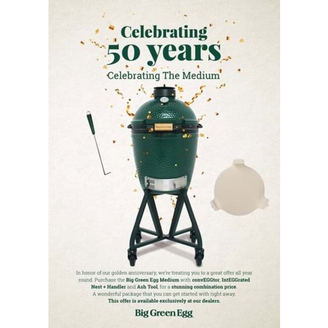 Big Green Egg Medium 50 jaar jublieum deal