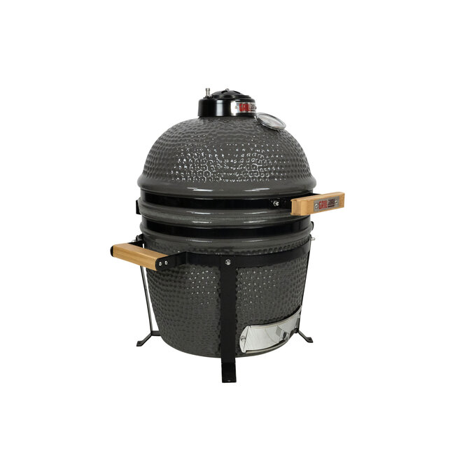 Grill Guru Original Compact Kamado BBQ 33 cm met hitteschild, draagframe, regenhoes en aspook