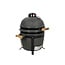 Grill Guru Original Compact Kamado BBQ 33 cm met hitteschild, draagframe, regenhoes en aspook