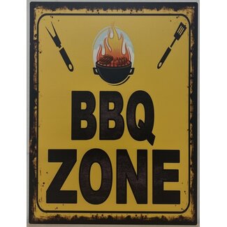 BBQ wandbord BBQ zone 33x25cm