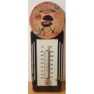 BBQ wandbord BBQ Thermometer 28x10cm
