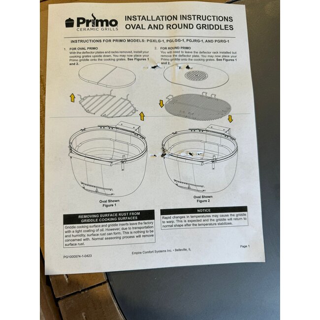 Primo Griddle Plancha Bakplaat