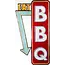 BBQ Wandbord Eat BBQ 60x33cm