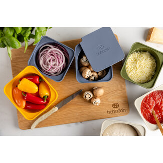 Babadoh Set Pizzadeeg en Toppings vershoudbakjes