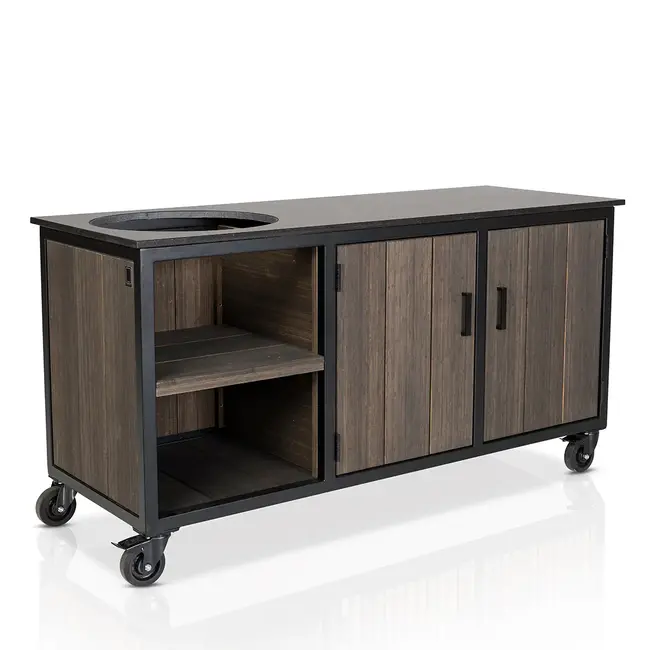 Fraaii Buitenkeukens Bamboo Grafiet Inferno