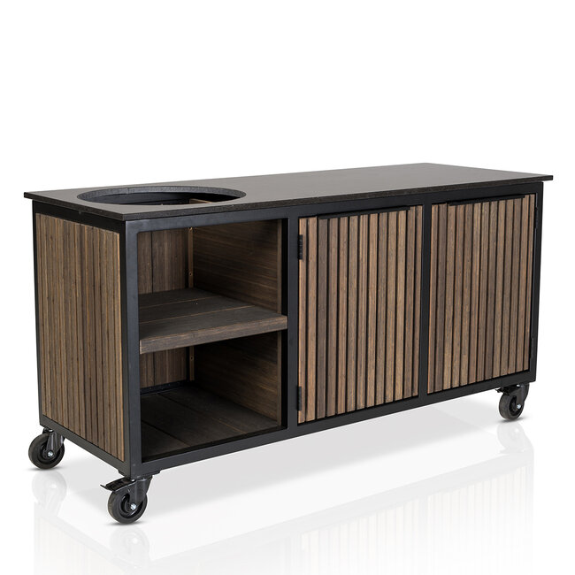 Fraaii Buitenkeukens Bamboo Grafiet Rhombus Inferno