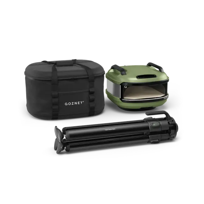 Gozney Pizzaoven Tread Olive pakket - Tread pizzaoven, standaard en tas