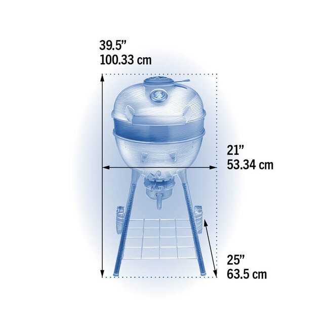 Napoleon PRO18 houtskoolbarbecue 47cm zwart