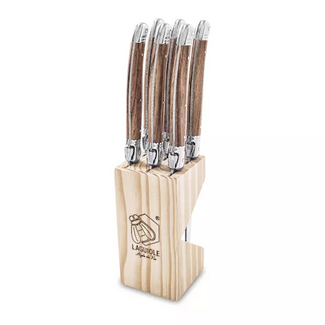 Laguiole Style de Vie Premium Line steakmessenset 6-delig hout