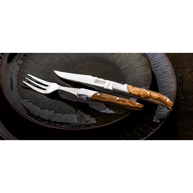 Laguiole Style de Vie Premium Line steakmessenset 6-delig hout - Copy