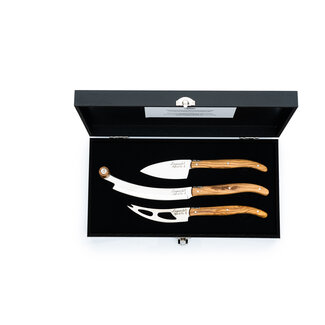 Laguiole Style de Vie Kaasmessenset Olijfhout