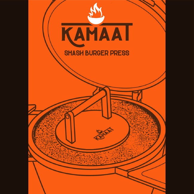 Kamaat RVS Smash Burger Press – Extra Zware Meat Press 1.8 kg