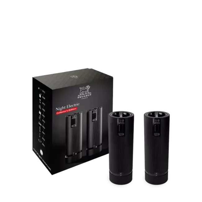 Peugeot Electrische Peper- en zoutmolen Matzwart 15 cm in geschenkdoos