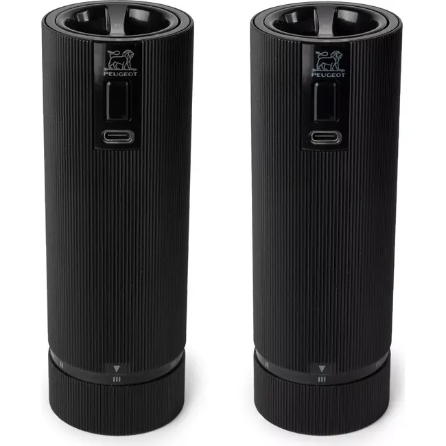 Peugeot Electrische Peper- en zoutmolen Matzwart 15 cm in geschenkdoos