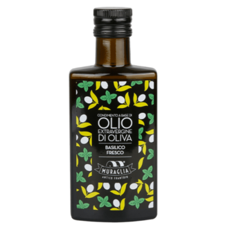 Muraglia Olijfolie extra vergine basilicum 200ml