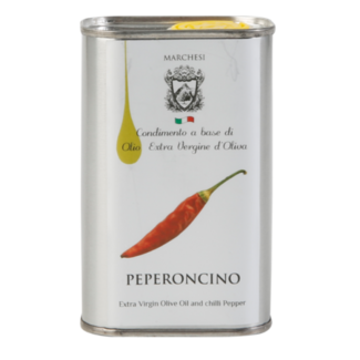 Marchesi Extra Vergine Olijfolie Chilipeper 250ml Blik
