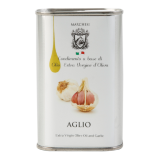 Marchesi Olijfolie extra vergine Knoflook blik 250ml