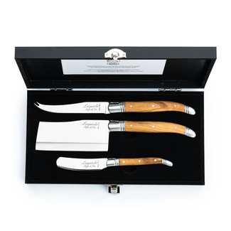 Laguiole Style de Vie Kaasmessenset Olijfhout