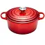 Le Creuset Signature braadpan rond Kersenrood van geëmailleerd gietijzer