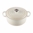 Le Creuset Signature braadpan rond Meringue van geëmailleerd gietijzer