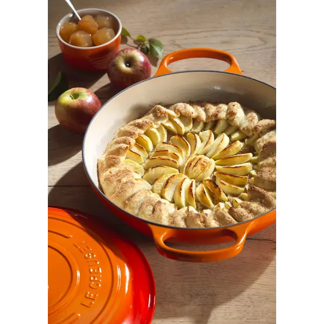Le Creuset Campagnard braadpan Oranjerood - geëmailleerde gietijzeren braadpan voor inductie, oven en stoven