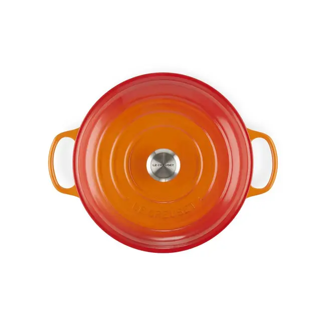 Le Creuset Campagnard braadpan Oranjerood - geëmailleerde gietijzeren braadpan voor inductie, oven en stoven
