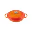 Le Creuset Campagnard braadpan Oranjerood - geëmailleerde gietijzeren braadpan voor inductie, oven en stoven