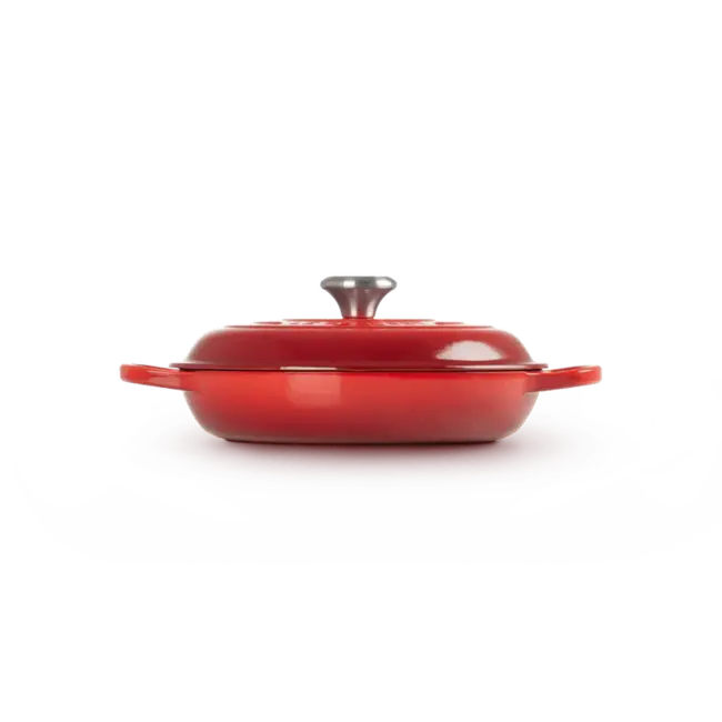 Le Creuset Campagnard braadpan Kersenrood - geëmailleerde gietijzeren braadpan voor inductie, oven en stoven