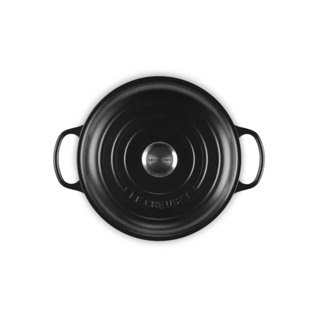 Le Creuset Campagnard braadpan Mat Zwart - geëmailleerde gietijzeren braadpan voor inductie, oven en stoven