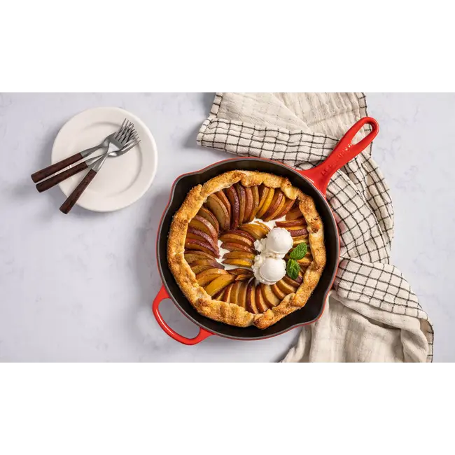 Le Creuset Skillet Oranjerood – geëmailleerde gietijzeren koekenpan voor inductie, oven en grill