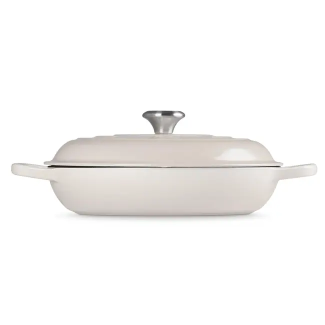 Le Creuset Campagnard braadpan Meringue - geëmailleerde gietijzeren braadpan voor inductie, oven en stoven - Copy