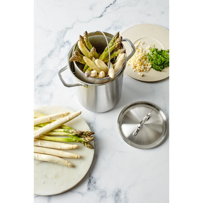 Demeyere Specialties 3 Aspergepan met inzetmand RVS