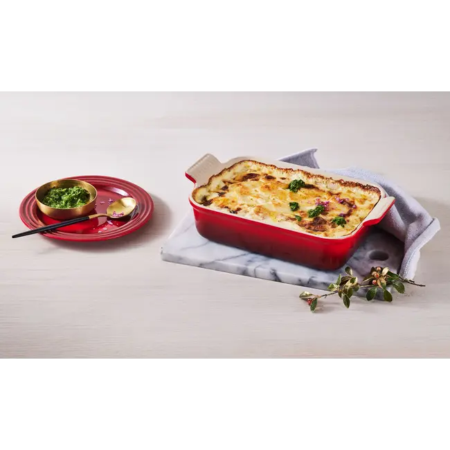 Le Creuset Ovenschaal rechthoekig Kersenrood Aardewerk